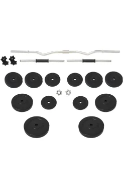 Barra Com Disco Vidaxl Enrolar 60 Kg 2.5x120 CM