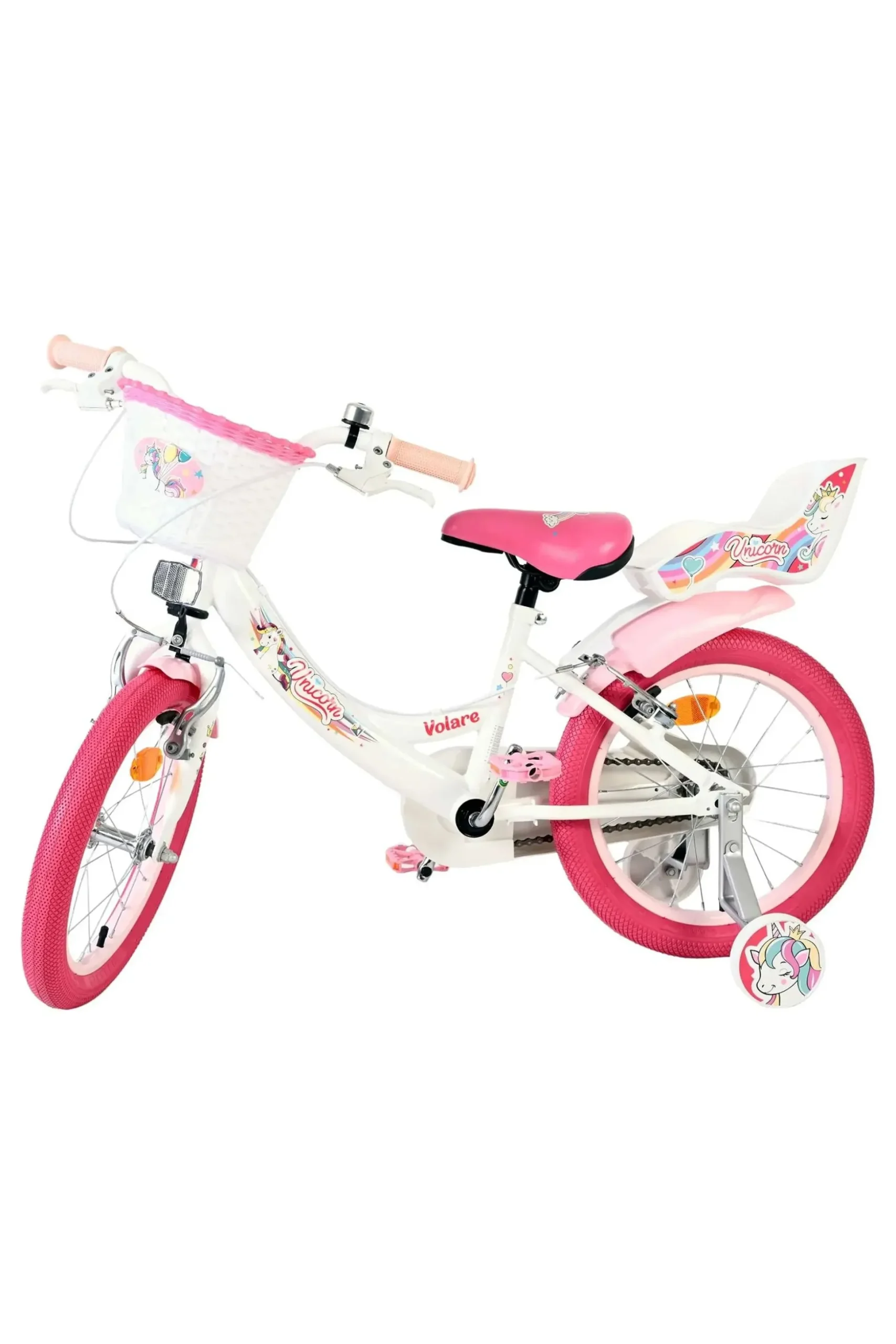 Bicicleta Criança 16 Polegadas Volare Unicorn 5-7 Anos