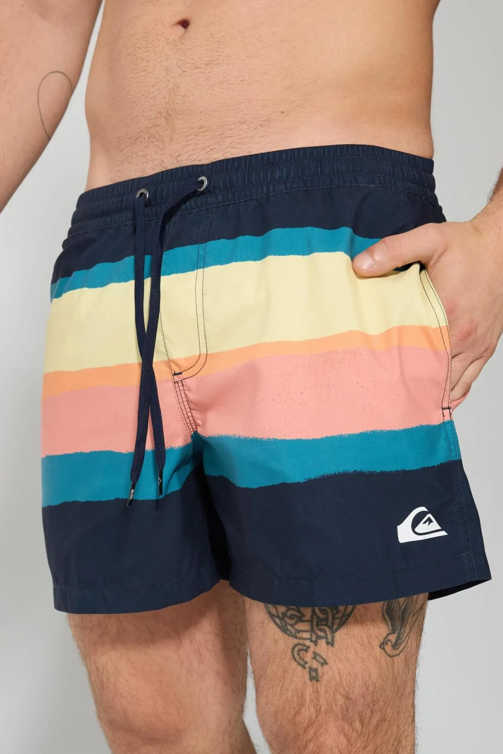 Calções Banho Riscas Quiksilver