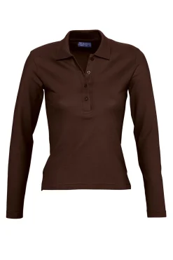 Camisa Pólo Feminino De Manga Comprida Arena Podium
