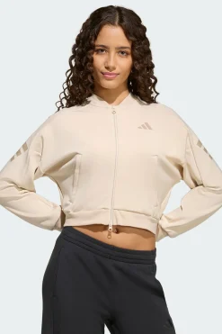 Camisola Com Fecho Integral De 3 Riscas Future Icons adidas
