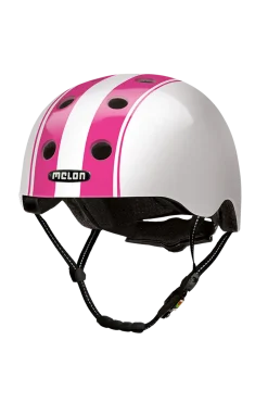 Capacete De Bicicleta Melon Double Pink White