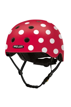Capacete De Bicicleta Melon Dotty White Matte