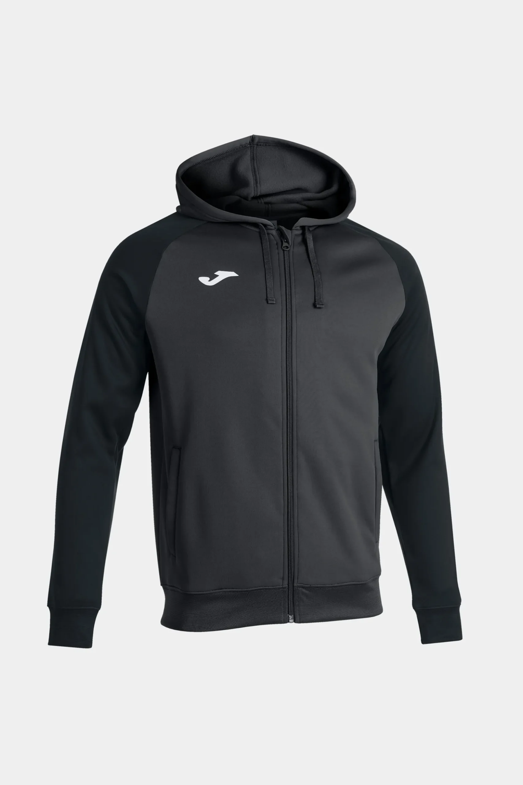 Casaco Com Capuz Academy IV Antracite E Preto Joma