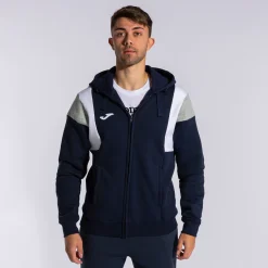 Casaco Com Capuz Joma Confort III Azul Marinho