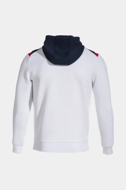 Casaco Com Capuz Joma Toledo Branco Azul Marinho