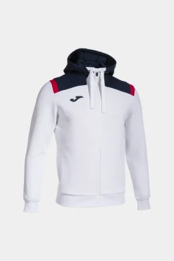 Casaco Com Capuz Joma Toledo Branco Azul Marinho