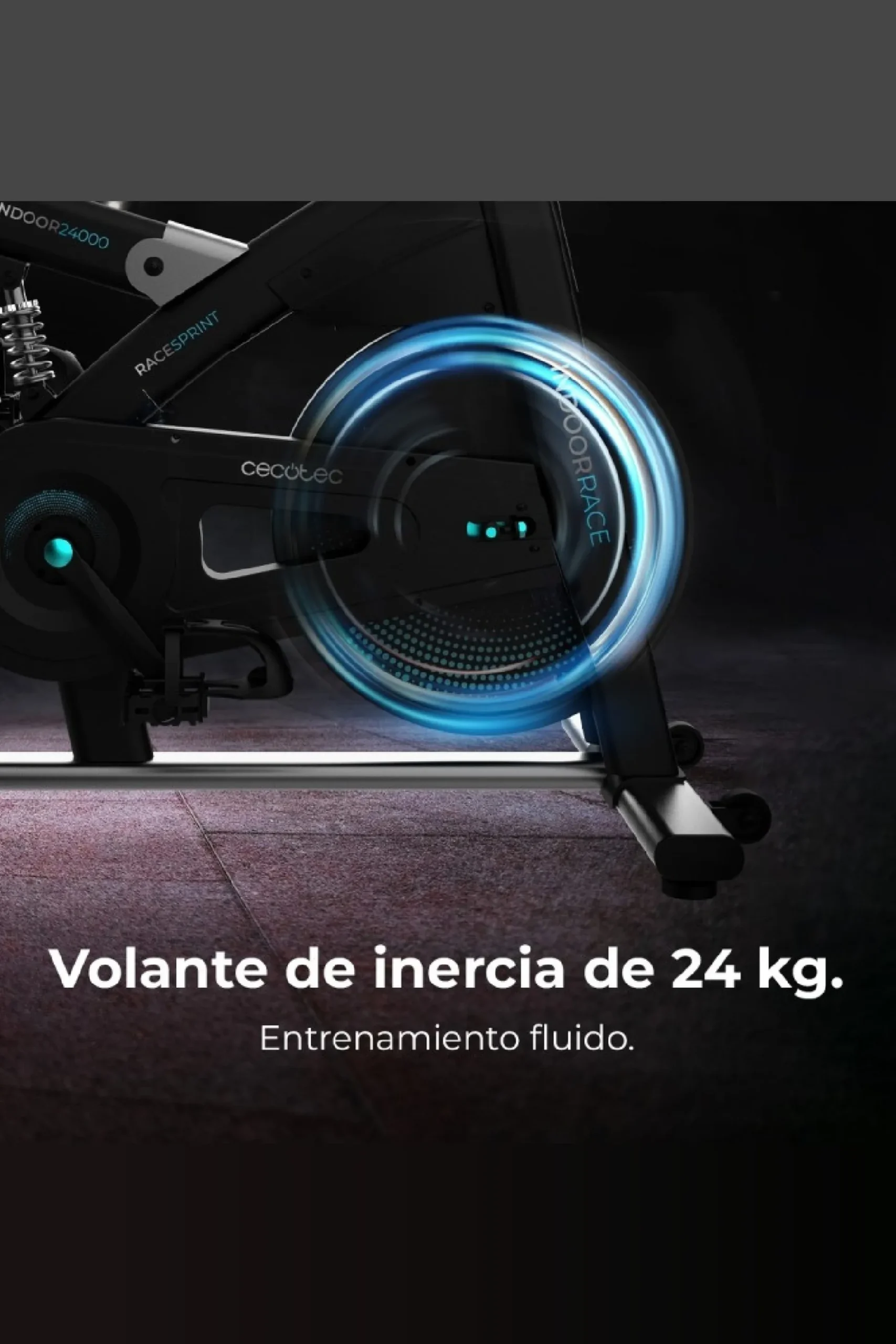 Cecotec Bicicleta Indoor Drumfit Indoor 24000 Race Sprint