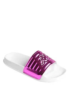 Chinelos Kappa Nolesit Kid Menina Rosa Fucsia Branco