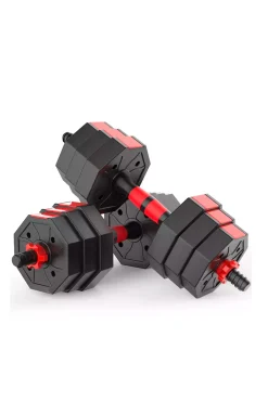 Conjunto De Halteres 2 Em 1 Octogonal 50 Kg