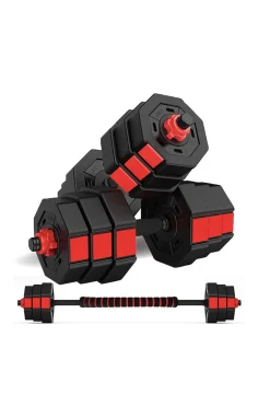 Conjunto De Halteres 2 Em 1 Octogonal 50 Kg