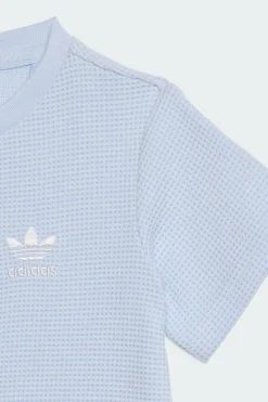Conjunto De T-shirt Regular Waffle Curta adidas