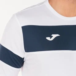 Conjunto Joma Academy II Branco Azul Marinho