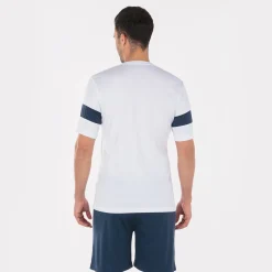 Conjunto Joma Academy II Branco Azul Marinho