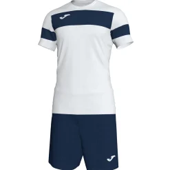 Conjunto Joma Academy II Branco Azul Marinho