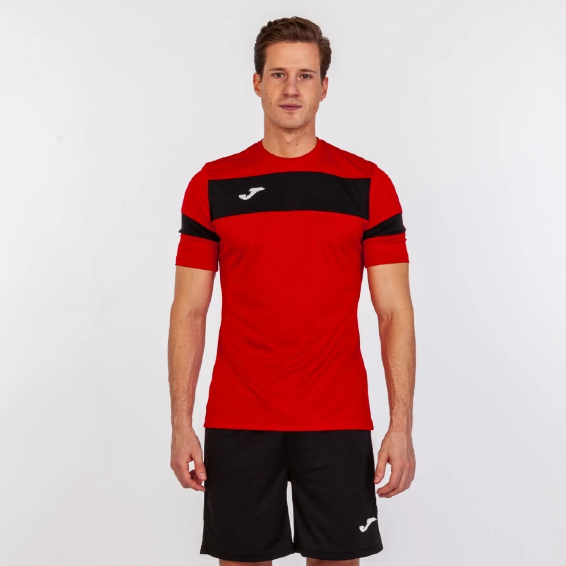 Conjunto Joma Academy II Vermelho Preto