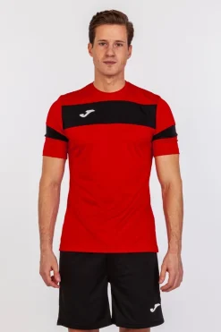 Conjunto Joma Academy II Vermelho Preto