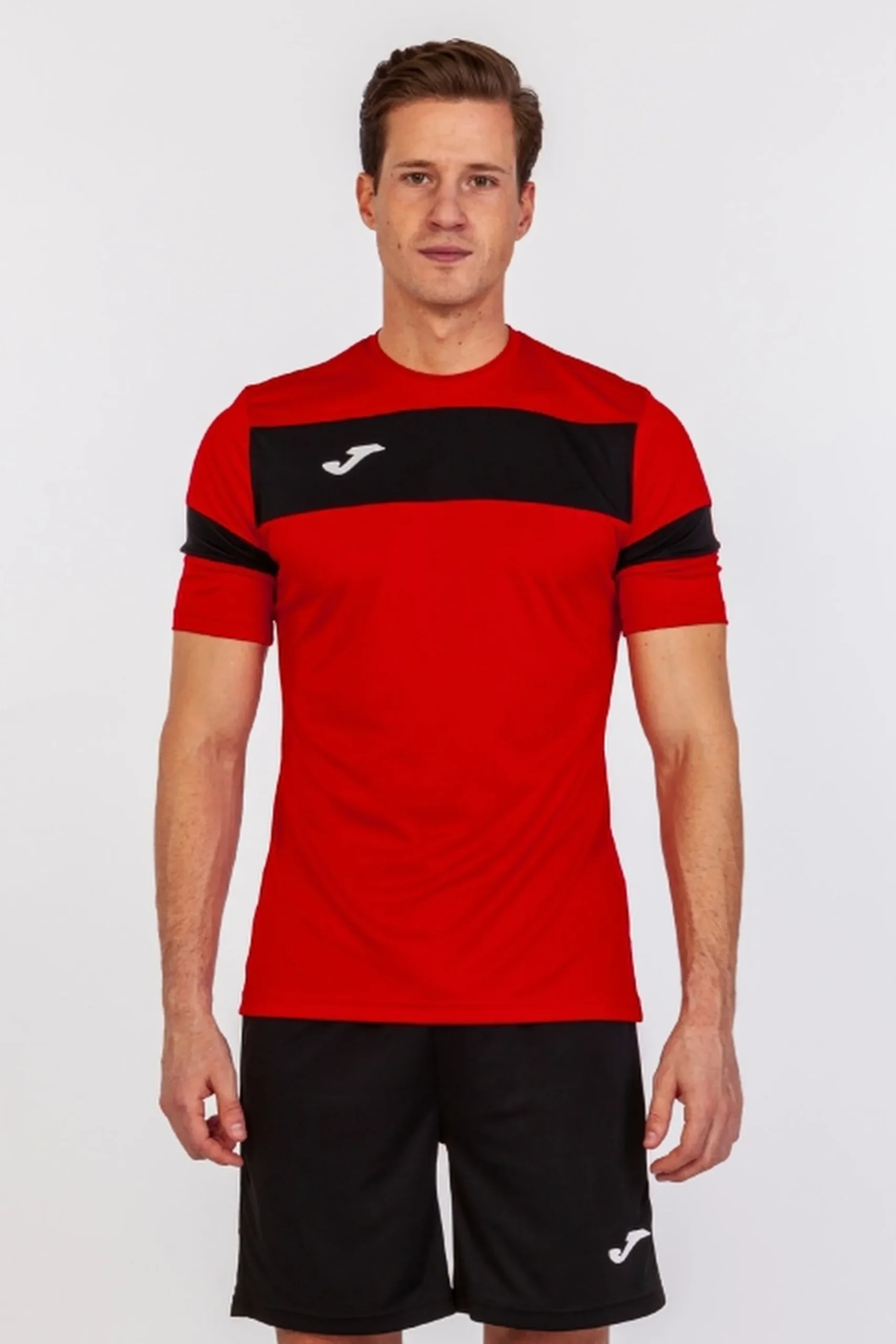 Conjunto Joma Academy II Vermelho Preto