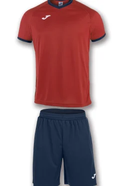 Conjunto Joma Academy Vermelho Azul Marinho