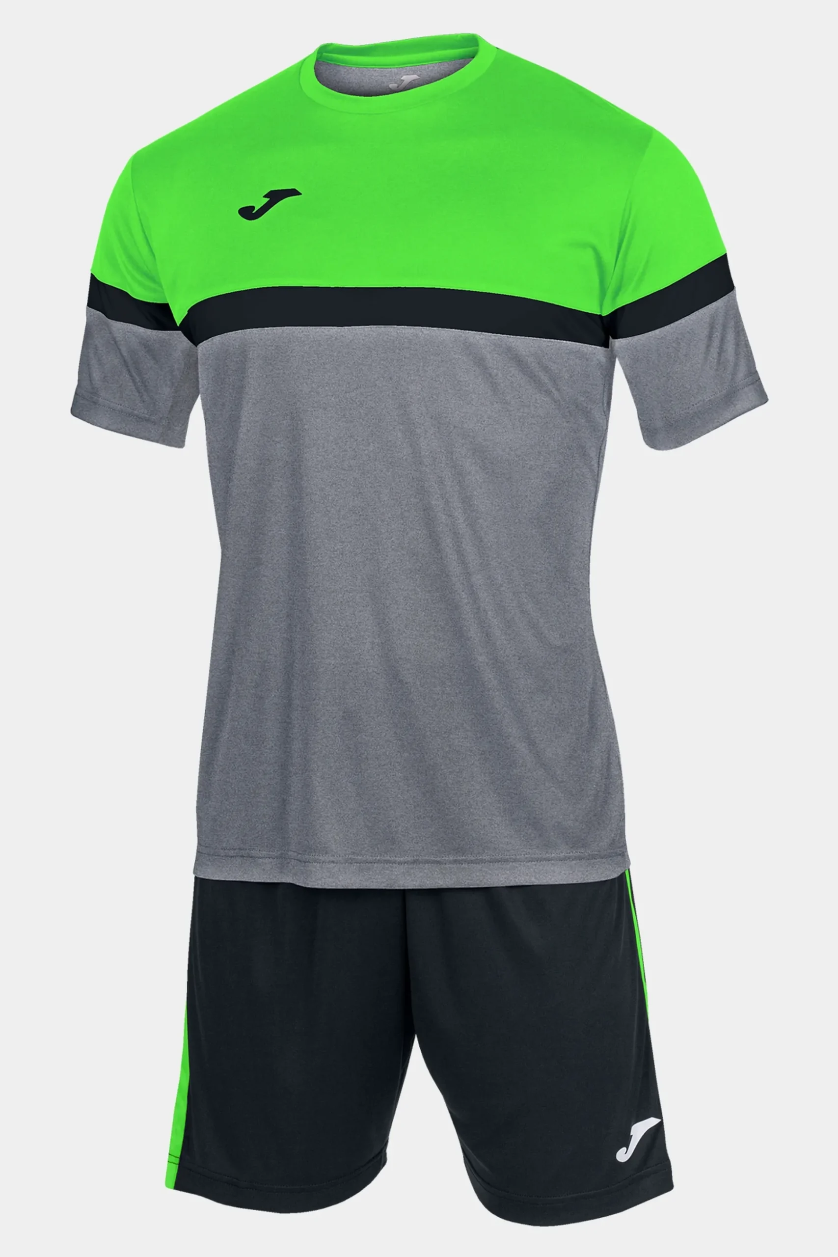 Conjunto Joma Danubio Cizento Melange Verde Fluorescente