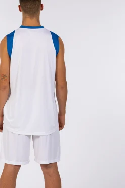 Conjunto Joma Final II Branco Azul Royal