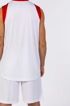 Conjunto Joma Final II Branco Vermelho