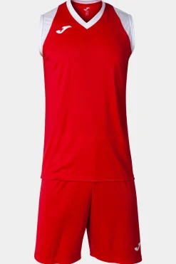 Conjunto Joma Final II Vermelho Branco