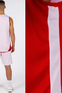 Conjunto Joma Kansas Vermelho Branco