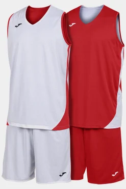 Conjunto Joma Kansas Vermelho Branco
