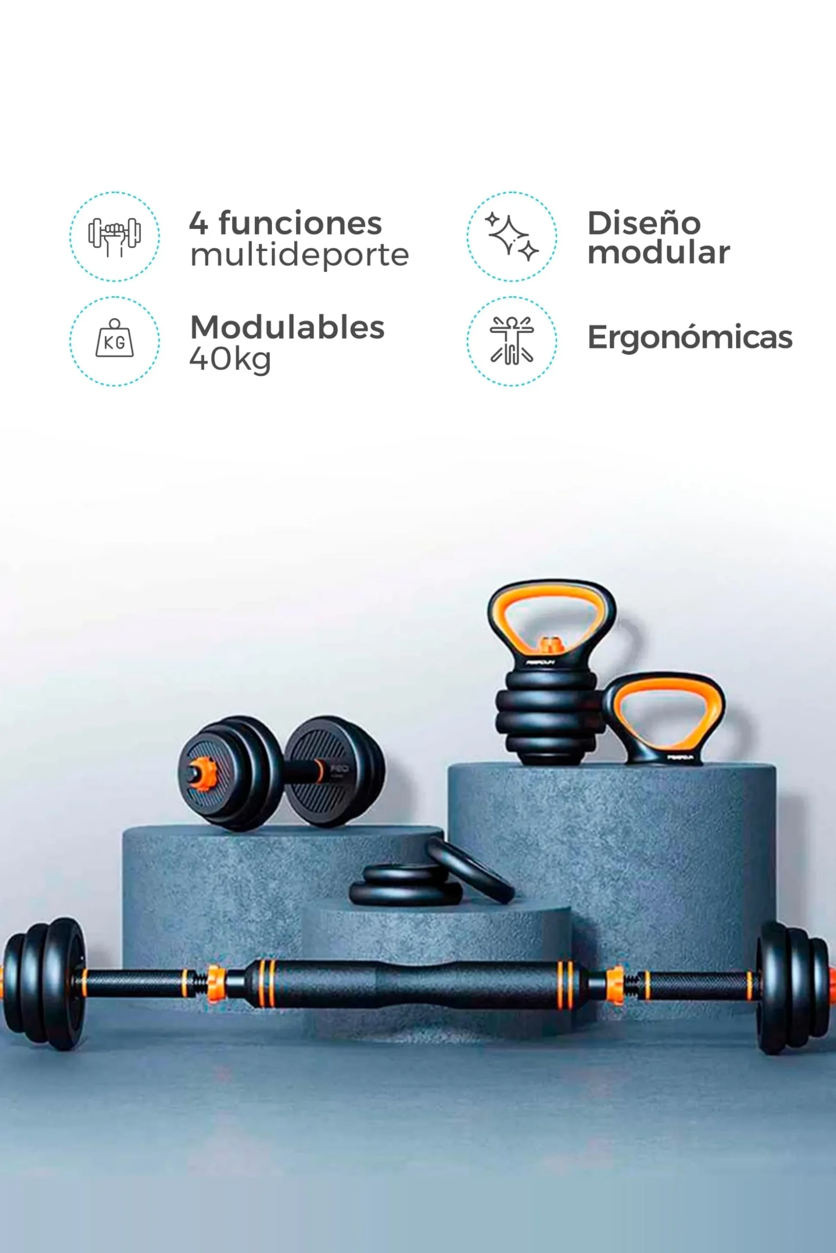 Kit De Pesos 40kg Fed
