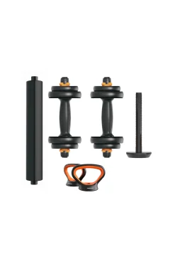 Kit De Pesos V2 10 Kg Fed: Halteres (pesos + Barras) + Barra + Kettlebell