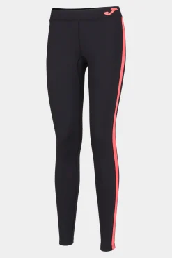 Leggings Compridas Joma Ascona Preto Coral Fluorescente