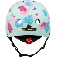 Mini Capacete De Bicicleta Hornit Lids Flamingo