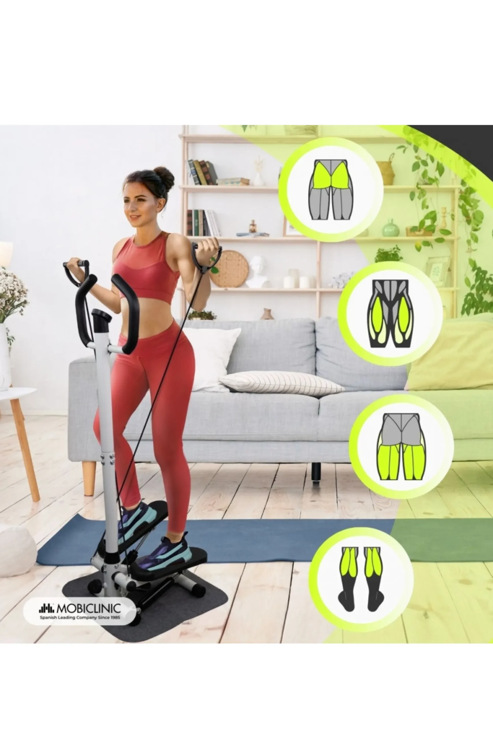Máquina De Step Com Braços. Stepper Step-pro Mobiclinic