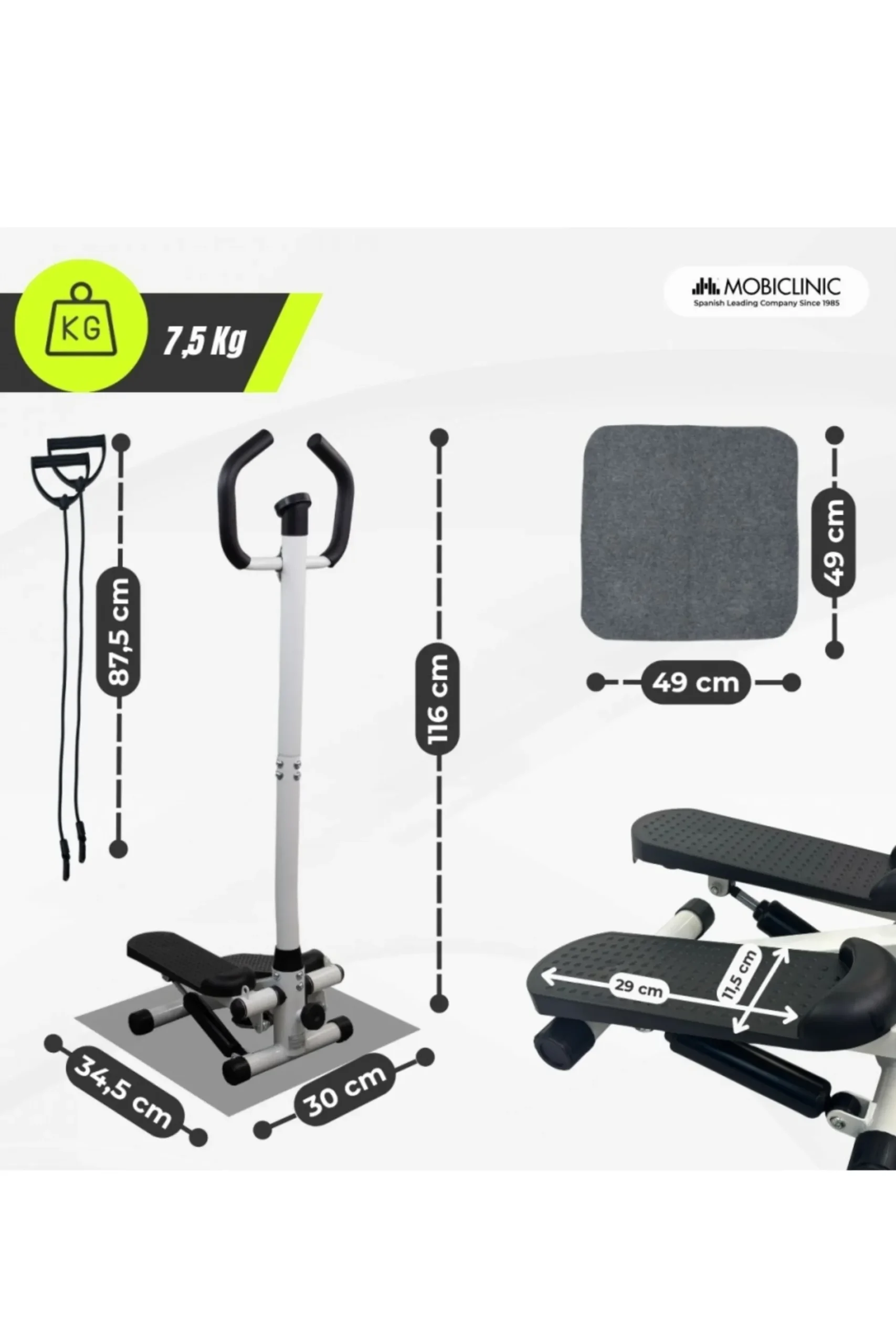 Máquina De Step Com Braços. Stepper Step-pro Mobiclinic