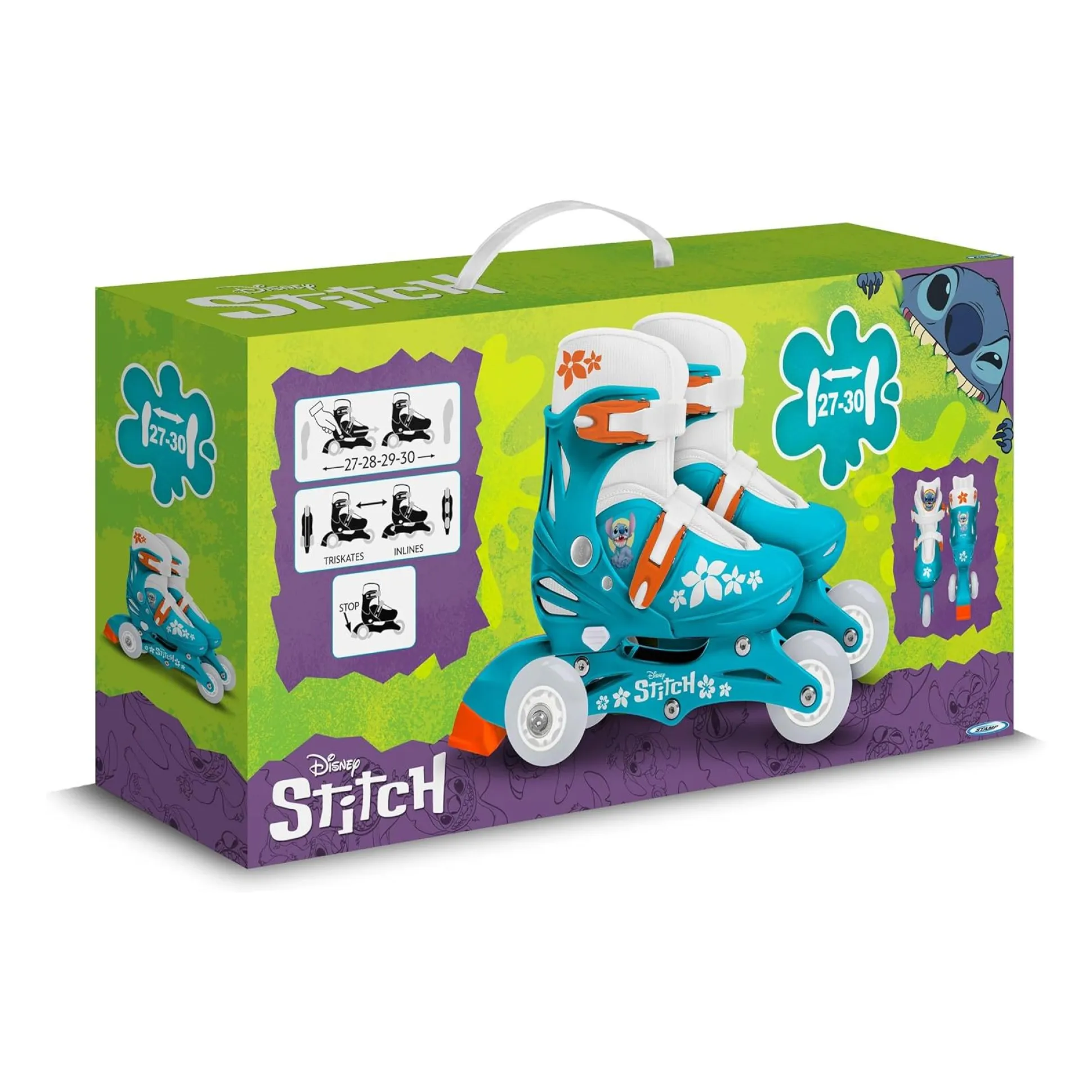 Patins De 3 Rodas Criança Disney Stitch Tam. 27-30