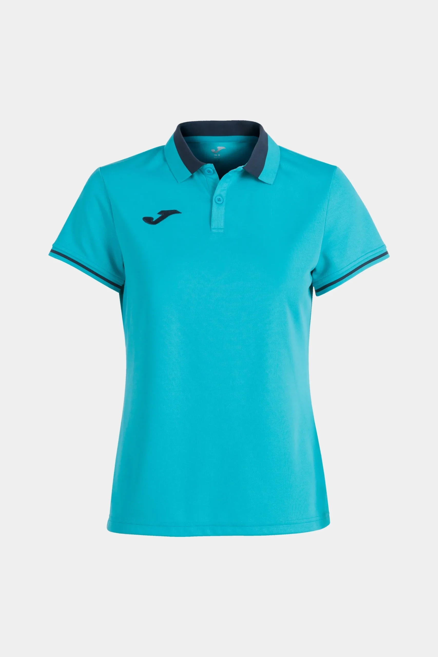 Pólo M/c Joma Championship VI Azul Marinho Amarelo Fluorescente