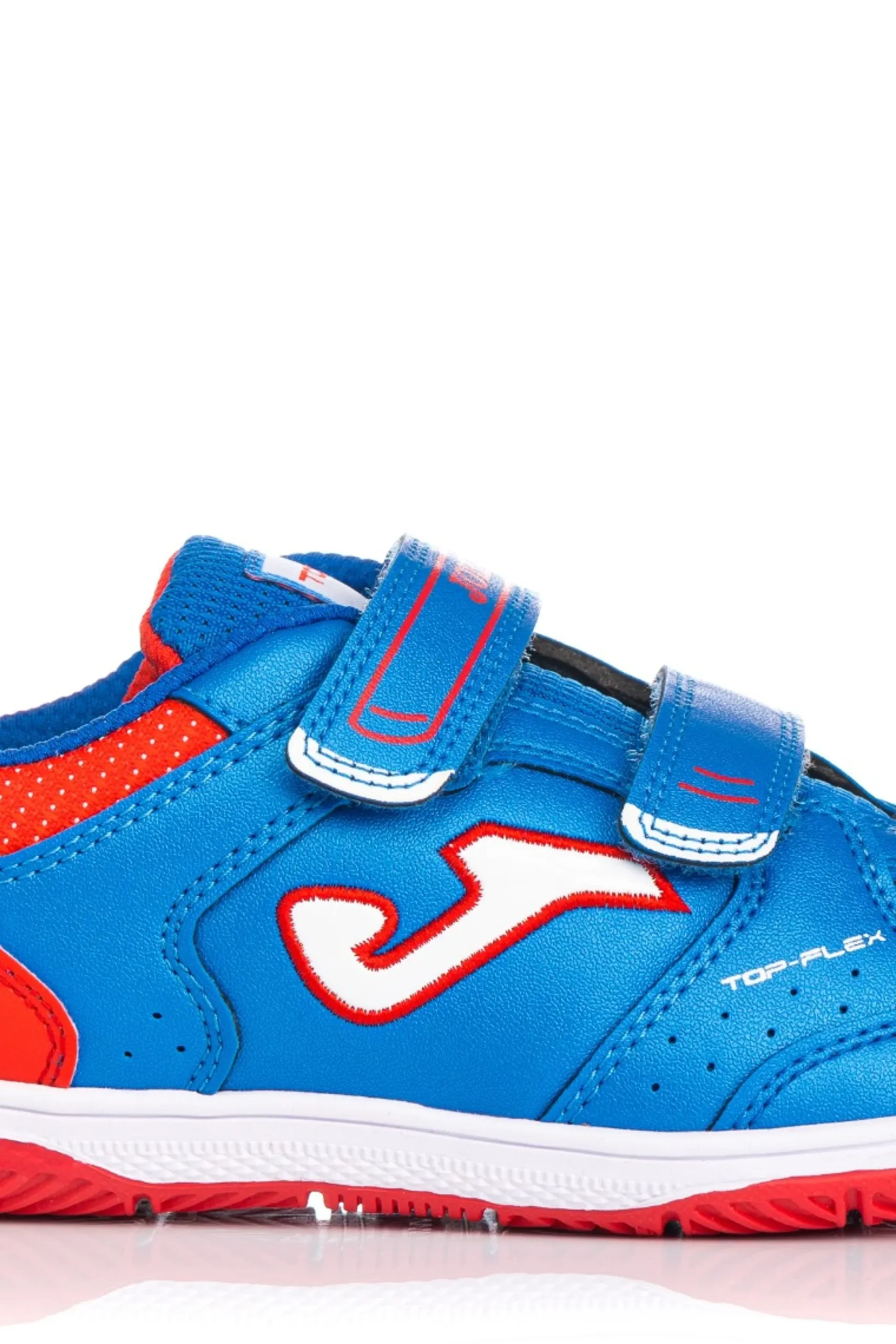 Sapatilhas De Futsal Criança Joma Top Flex Jr. 2304 Com Fecho De Velcro. Marinho/vermelho