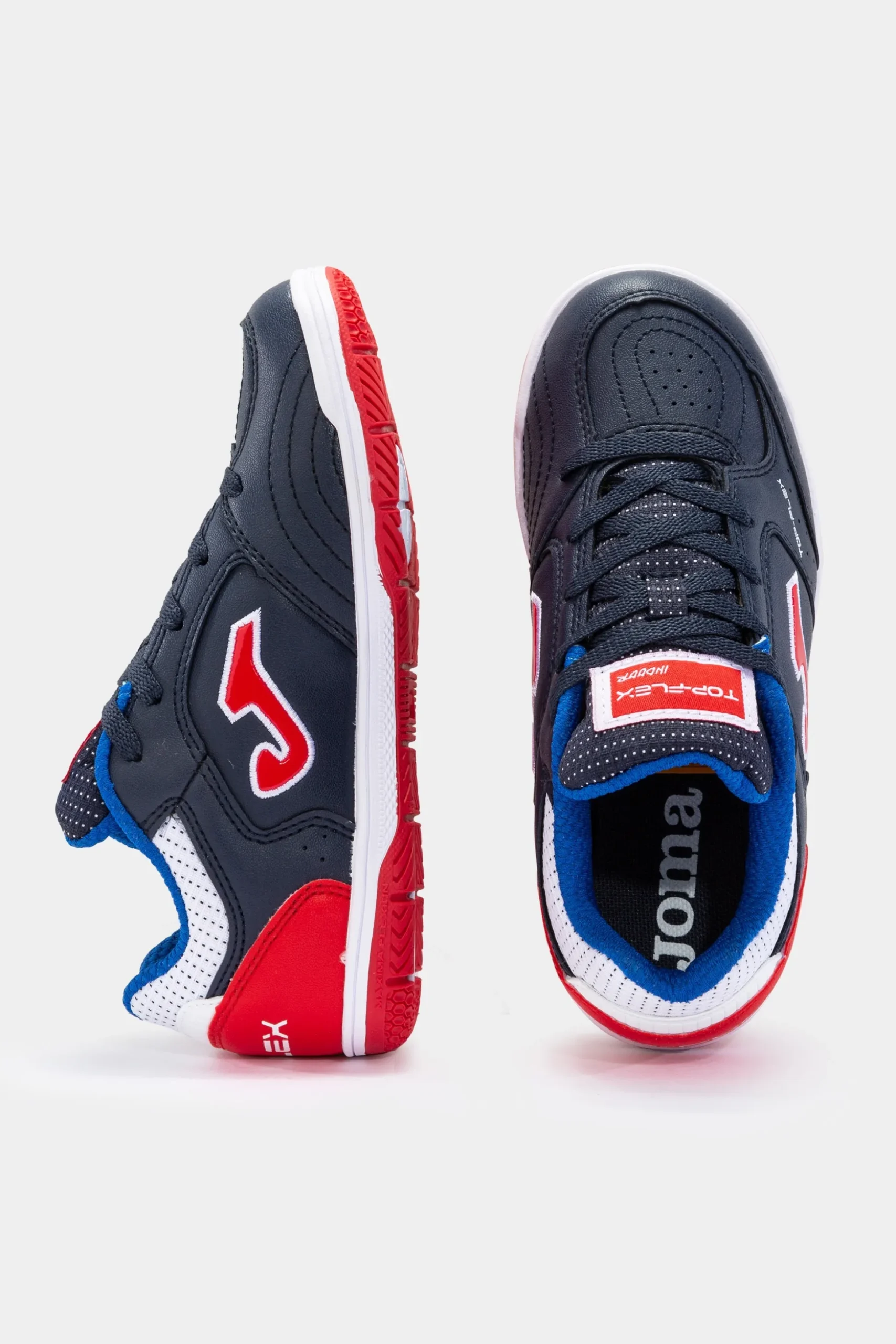 Sapatilhas Joma Top Flex Jr 22 Azul Marinho Vermelho In