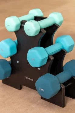 Set 6 Halteres Cecotec Drumfit Dumbbell 1, 2 Y 3kg