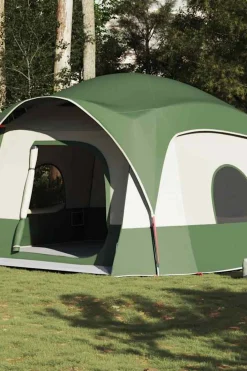 Tenda Familiar Estilo Cabana Para 6 Pessoas Vidaxl Impermeável 322/368x370x210 CM