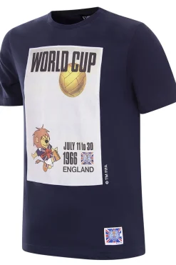 T-shirt Copa Poster Copa Do Mundo Inglaterra 1966